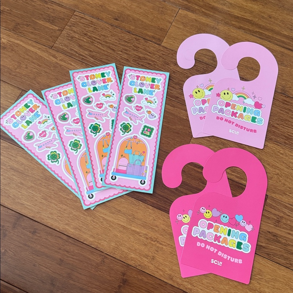 Stoney Clover Land Stickers and Door Hangers